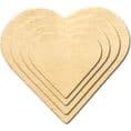 Wooden Hearts  x  12 Assorted  (item 405-18)